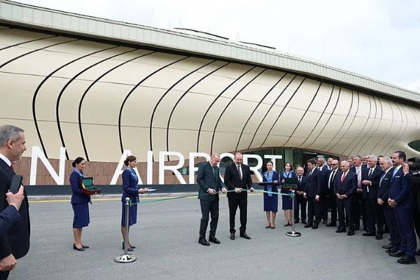 Cumhurbaşkanı Erdoğan, Laçın Uluslararası Havalimanı'nın açılışını yaptı
